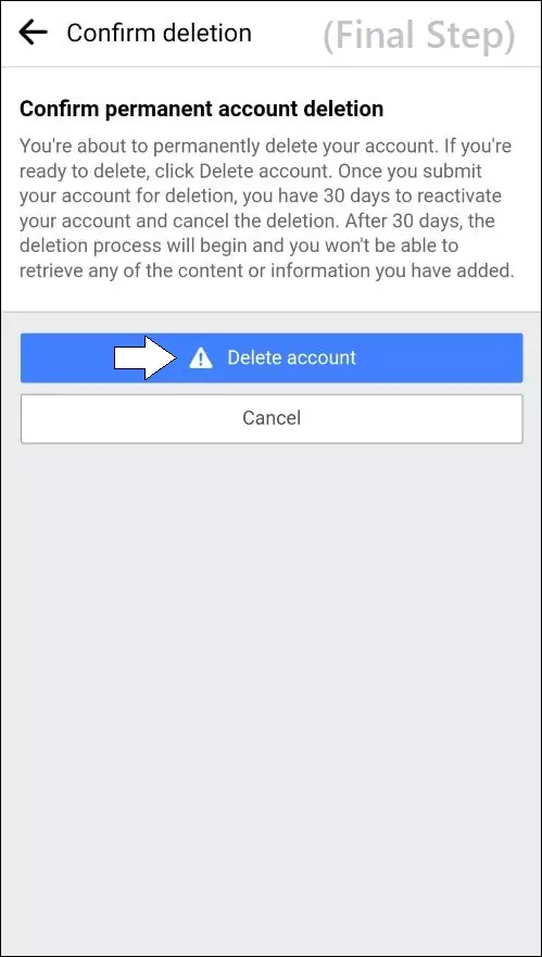 Facebook account kaise delete karen