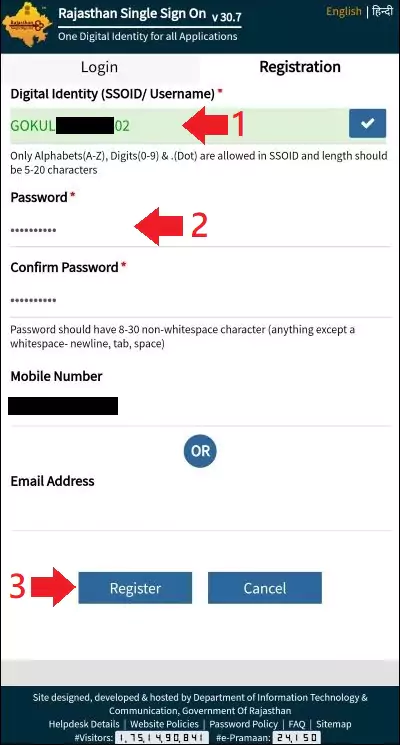 Create Your SSO ID and Password