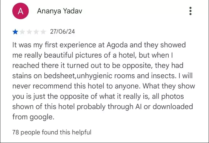 Agoda review from Ananya Yadav