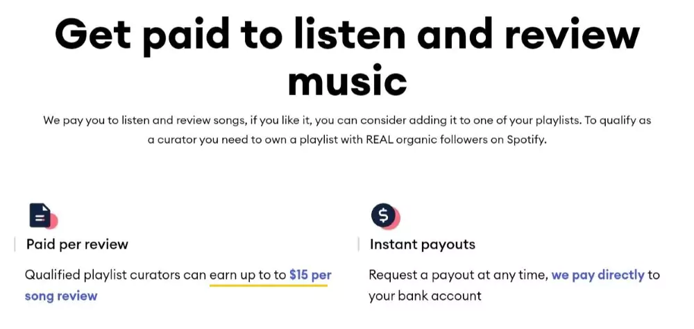 Get paid to listen and review music