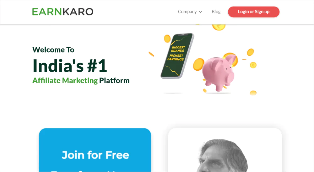 Earn Karo is india's affiliate marketing platform